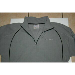 Reebok Hydromove sweatshirt mens medium 1/4 zip pull over gray